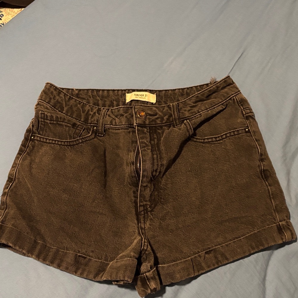 Forever 21 Black Jean Shorts